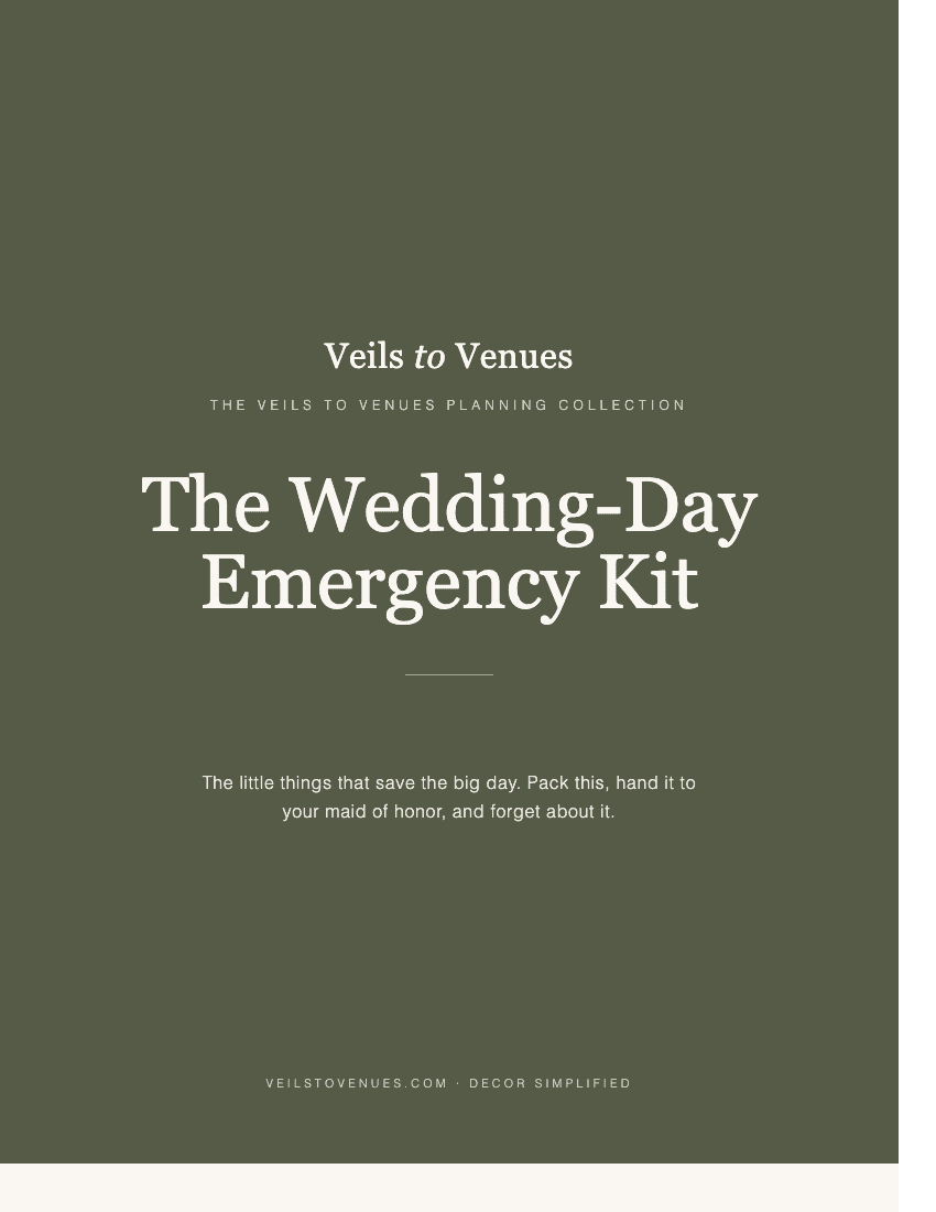 The Wedding-Day Emergency Kit