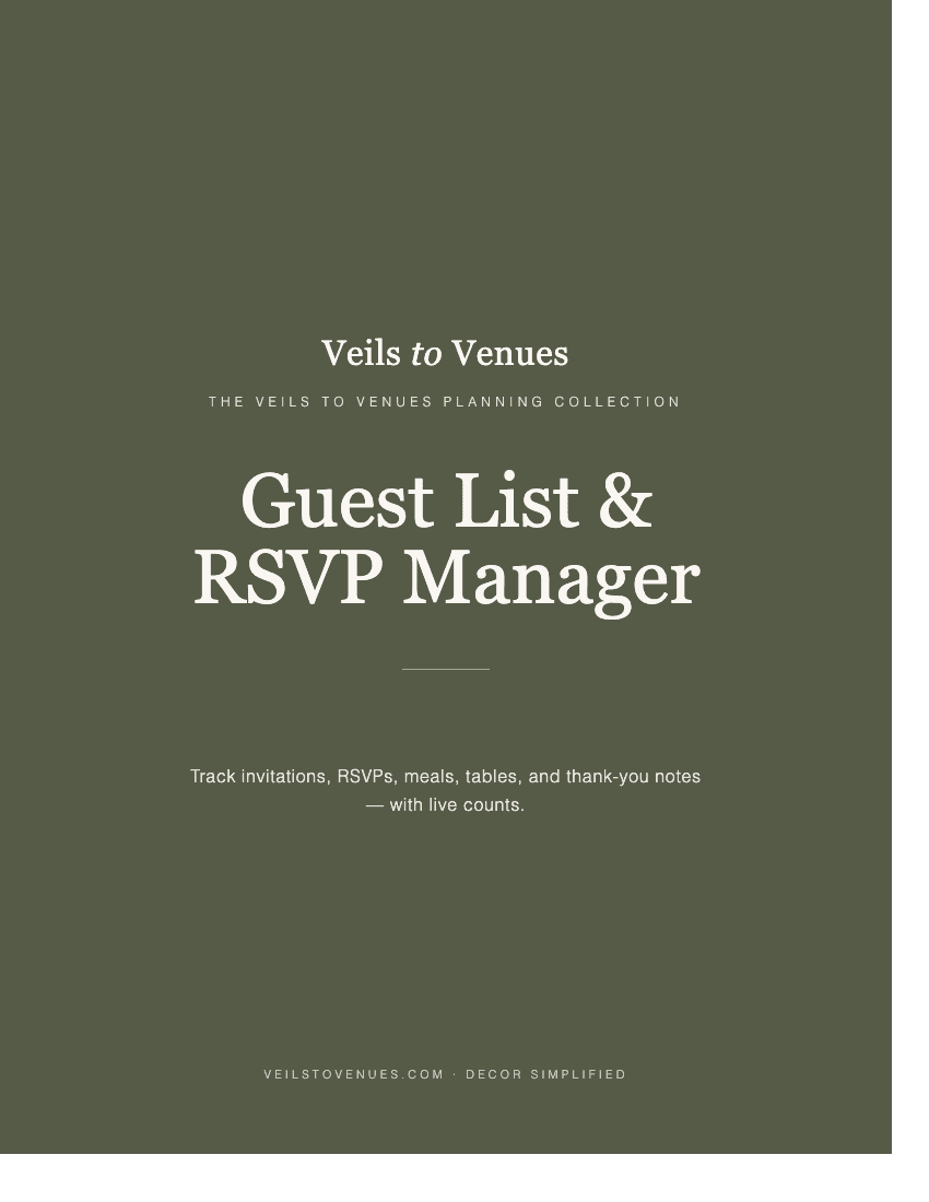 Guest List & RSVP Manager
